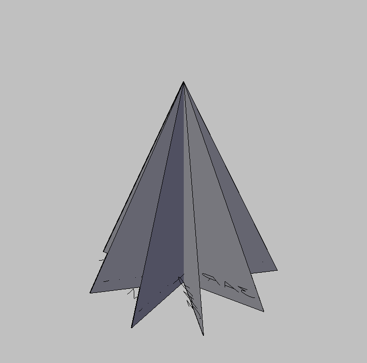 Bloque Autocad Vista de Árbol Pino 41 en 3D